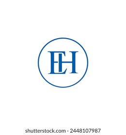 E H, E H design, E H letter, E H logo, EH, EH letter, EH logo, EH monogram, abstract, alphabet, awesome, black, brand, business, capital, circle, company, concept, corporate, design, finance, graphic,