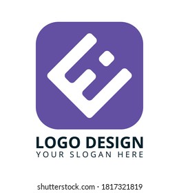 E H Letter High Professional App Logo Design