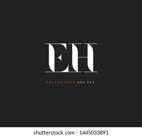 E H letters Joint logo icon vector for business card and corporate identity.