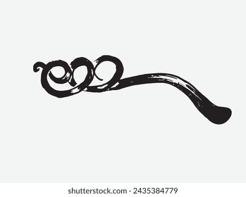 E handlettering logo brush calligraphy art