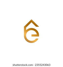 E Home Logo Design. Letter EG Real Estate Logo