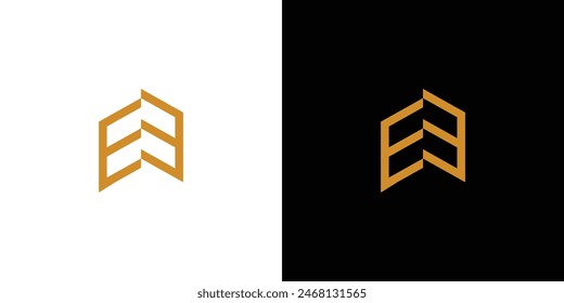 The E house logo design is unique and modern 2