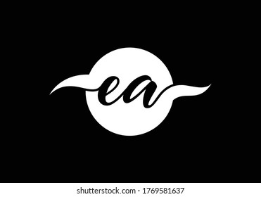 E a Initiallogo-Design, grafisches Alphabet-Symbol für Unternehmensidentität