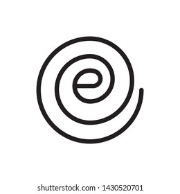 E initial letter logo template vector icon design