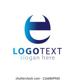 E Initial letter logo vector