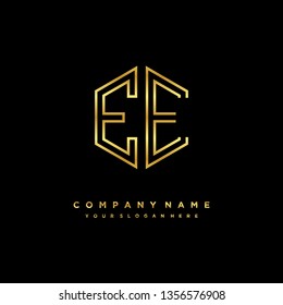 E E initial letter, modern logo design template vector 