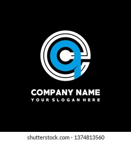 E A initial letter, modern logo design template vector
