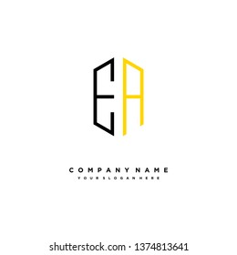 E A initial letter, modern logo design template vector