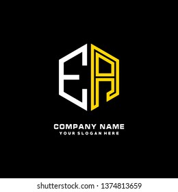 E A initial letter, modern logo design template vector
