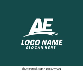 A E Initial logo