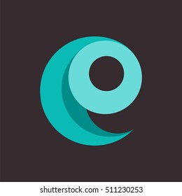 E initial logo
