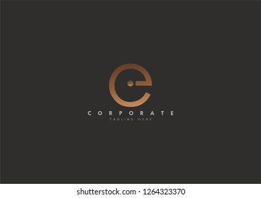 E Initial logo concept