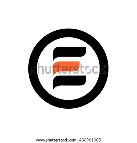 E initial logo and round