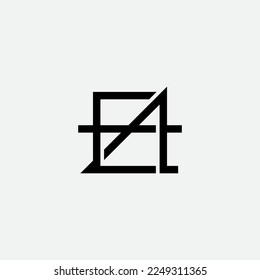 A and E - initials or logo. AE - monogram or logotype. EA - Vector design element or icon.