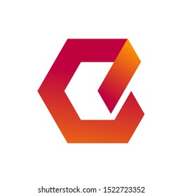 E intial Simple Elegant Logo Template