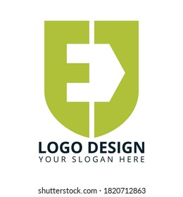 E J Letter Professional Real Estate Logo Design
