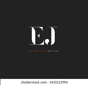 E J letters Joint logo icon vector for business card and corporate identity.