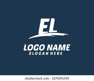 E L Initial logo