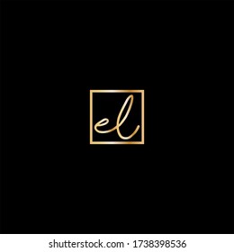 E L letter logo abstract design