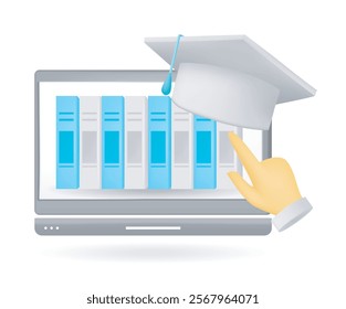 E learning book education online concept