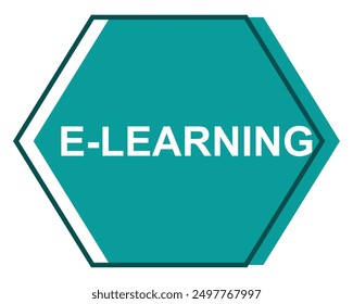 E learning button, icon, emblem. Live Webinar label. Vector illustration
