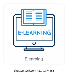 E Learning And Education Icon Concept