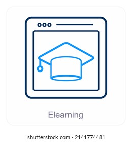 E Learning And Education Icon Concept