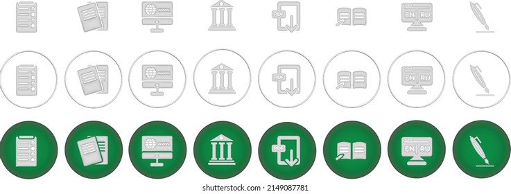 e learning and education web icons