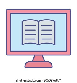 E learning Fill inside vector icon which can easily modify or edit 