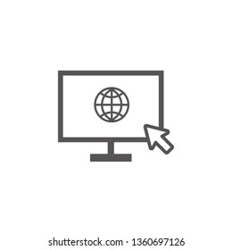E learning graphic design template vector isolated illustration