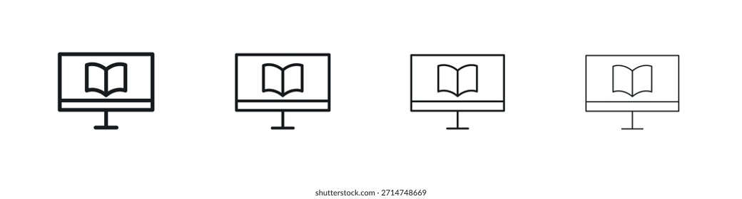 E ícone de aprendizagem Eps10. ícones design gráfico