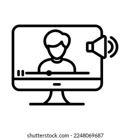 E- Learning Icon Logo Design Vector Template Illustration Sign And Symbol Pixels Perfect