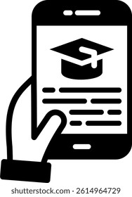 E Learning Icon Mixed Vector Illustration
