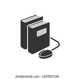 E Learning 
Icon on White Background for Graphic and Web Design. Modern Simple Vector Sign. Internet Education Concept.Trendy Symbol for Website Design Web Button or Mobile App.