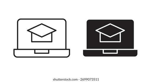 E ícone de aprendizagem tendência plana simples design gráfico moderno logotipo abstrato