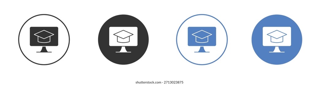 E ícone de aprendizagem minimalista simples Vetor EPS