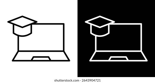 Conceito de símbolo de ícone de aprendizagem E para design gráfico, site, UI. EPS