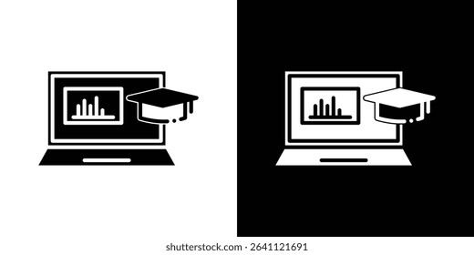 E learning icon symbols. Vector illustration.