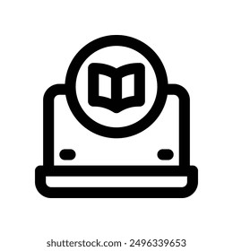 e learning icon. vector line icon for your website, mobile, presentation, and logo design.