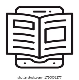 e learning icon vector for web and app