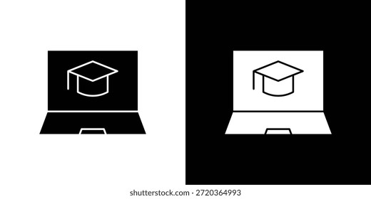 E learning icons for graphic and web design projects