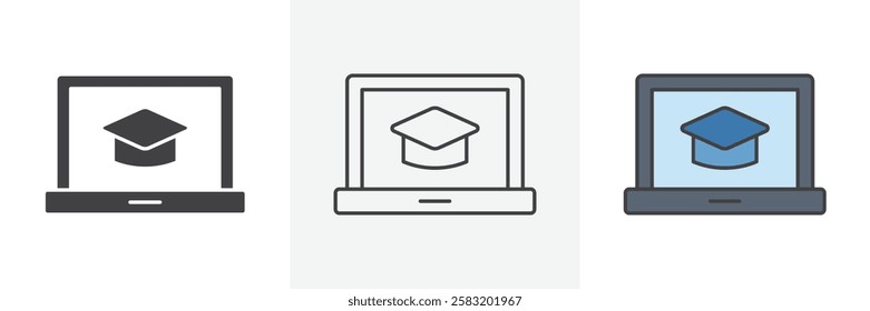 E learning icons pack for website designs