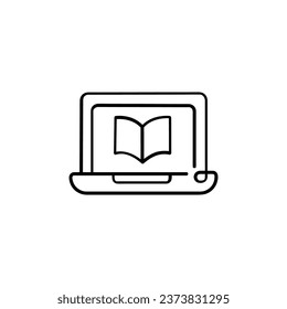 E Learning Line Style Icon Design