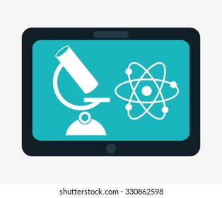E learning or online education design, vector illustration graphic
