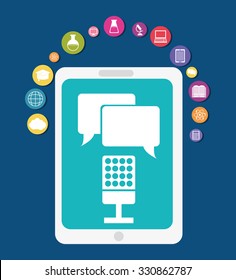 E learning or online education design, vector illustration graphic