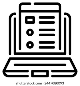 E Learning Platform Icon for web, app, infographic, etc