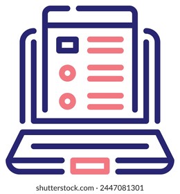 E Learning Platform Icon for web, app, infographic, etc
