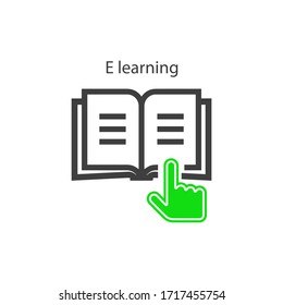 e learning sign in vector file