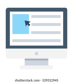 E Learning Vector Icon