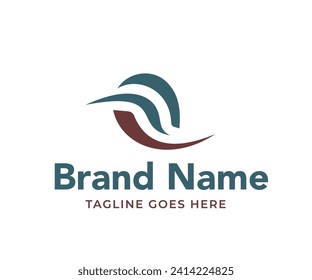 plantilla vectorial de diseño de logotipo abstracto de letra e